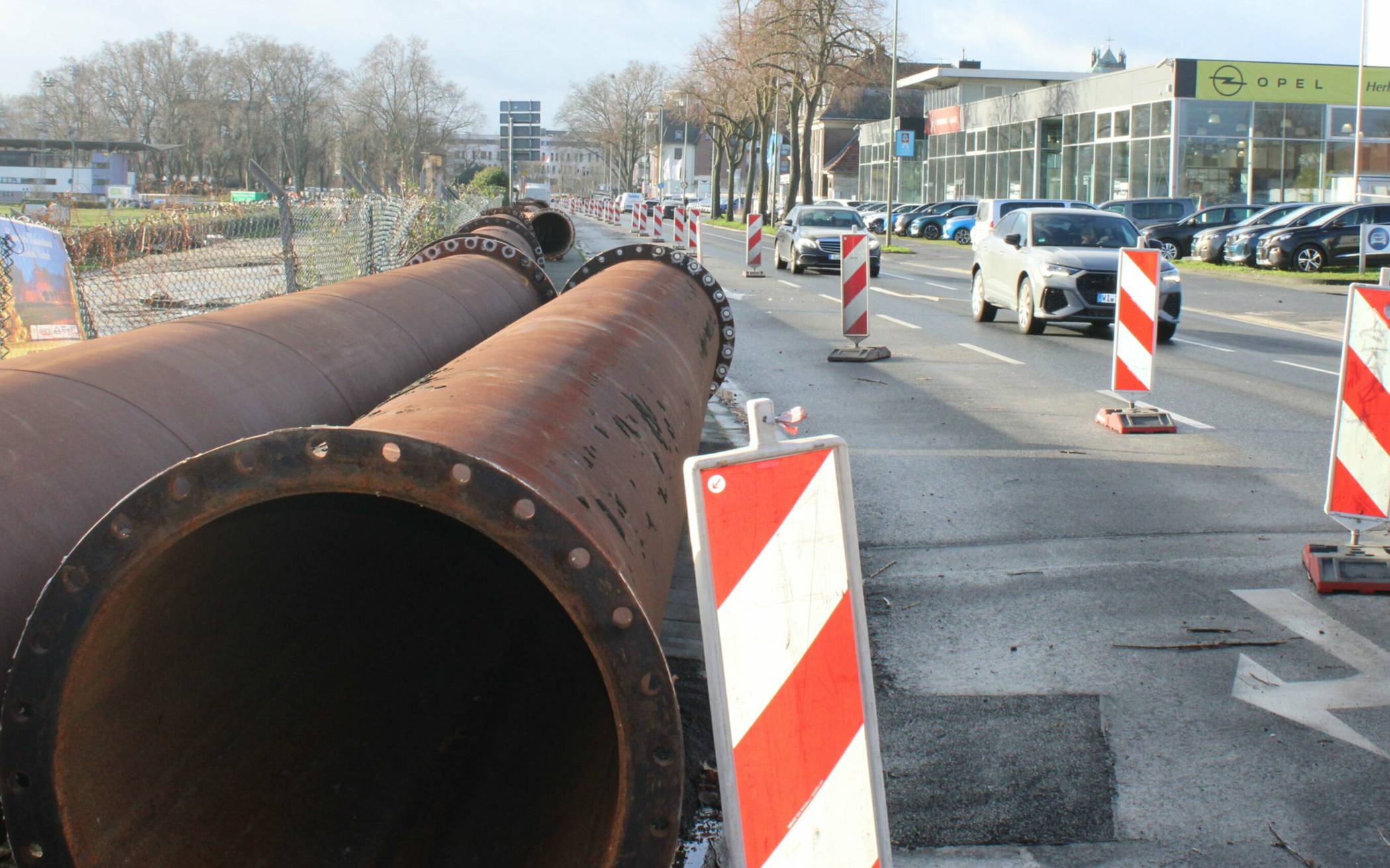 Die Hammer Landstraße wird ab kommenden Montag bis voraussichtlich Ende Juli 2024 gesperrt.   