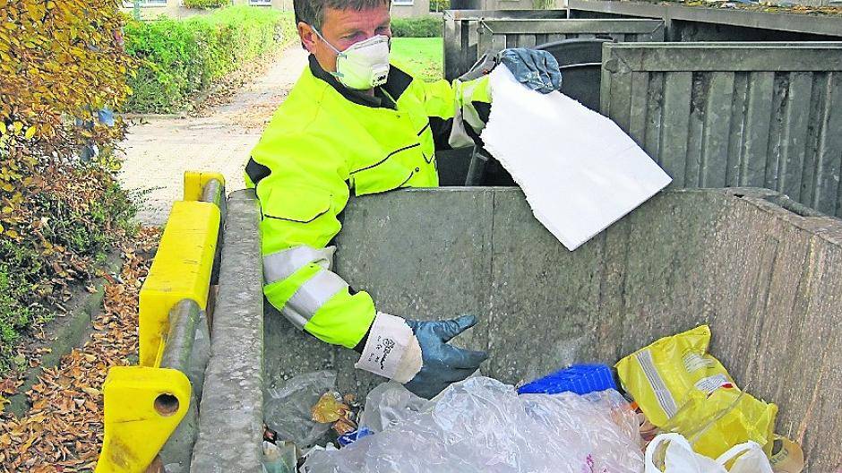 Gebrauchte Windeln im Gelben Sack: Abfallbehälter werden kontrolliert
