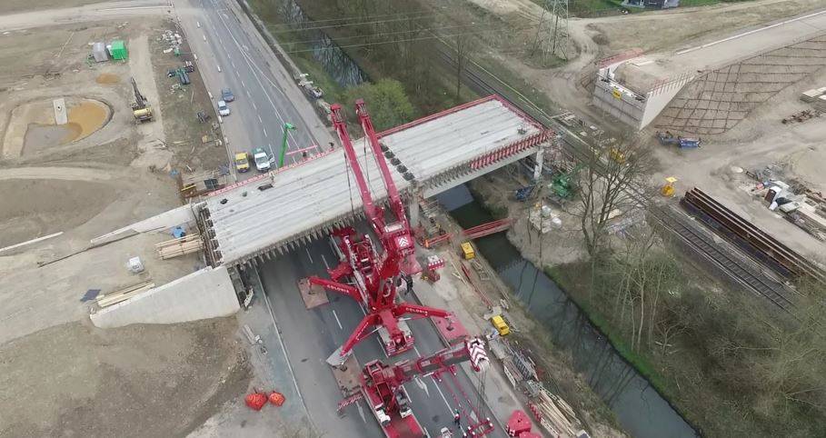 Baustelle Ohrenbrücke: Schappert beeindruckt mit Luftaufnahmen