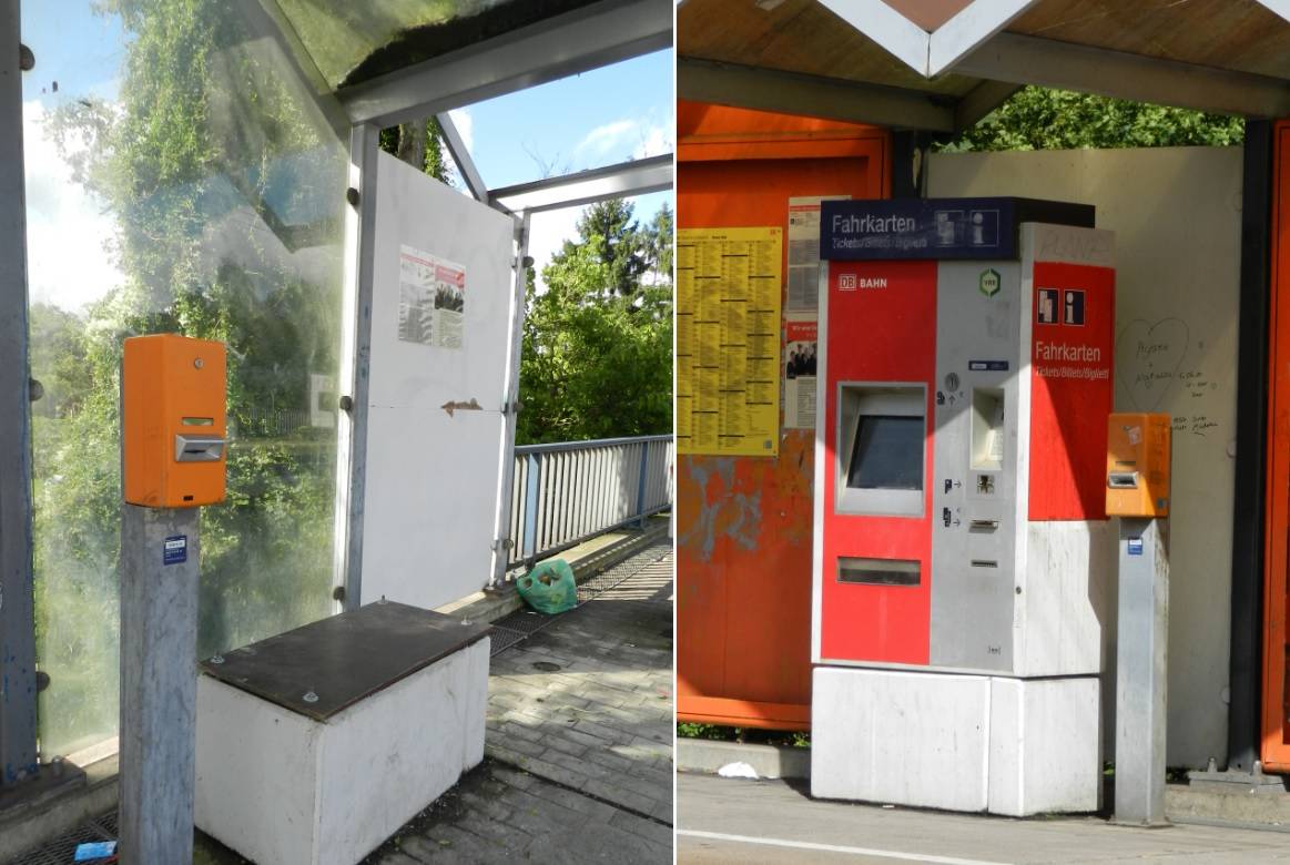 Fahrkartenautomat gesprengt