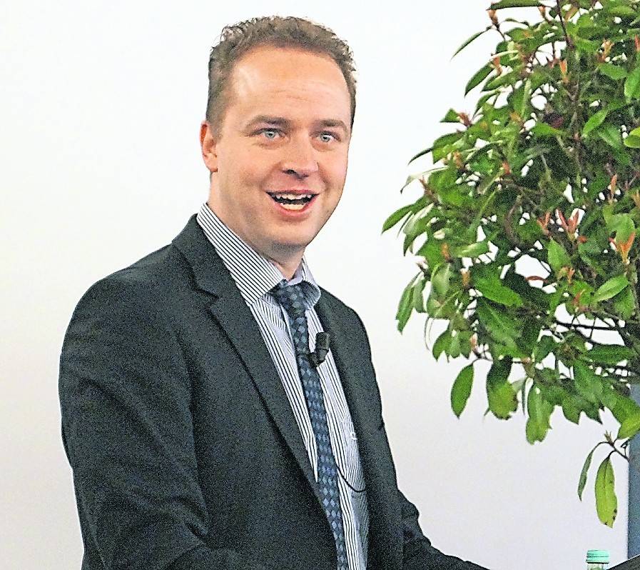 Lars Christoph – hier beim CDU-Neujahrsempfang – möchte als Bürgermeisterkandidat für die CDU antreten. <![CDATA[]]>