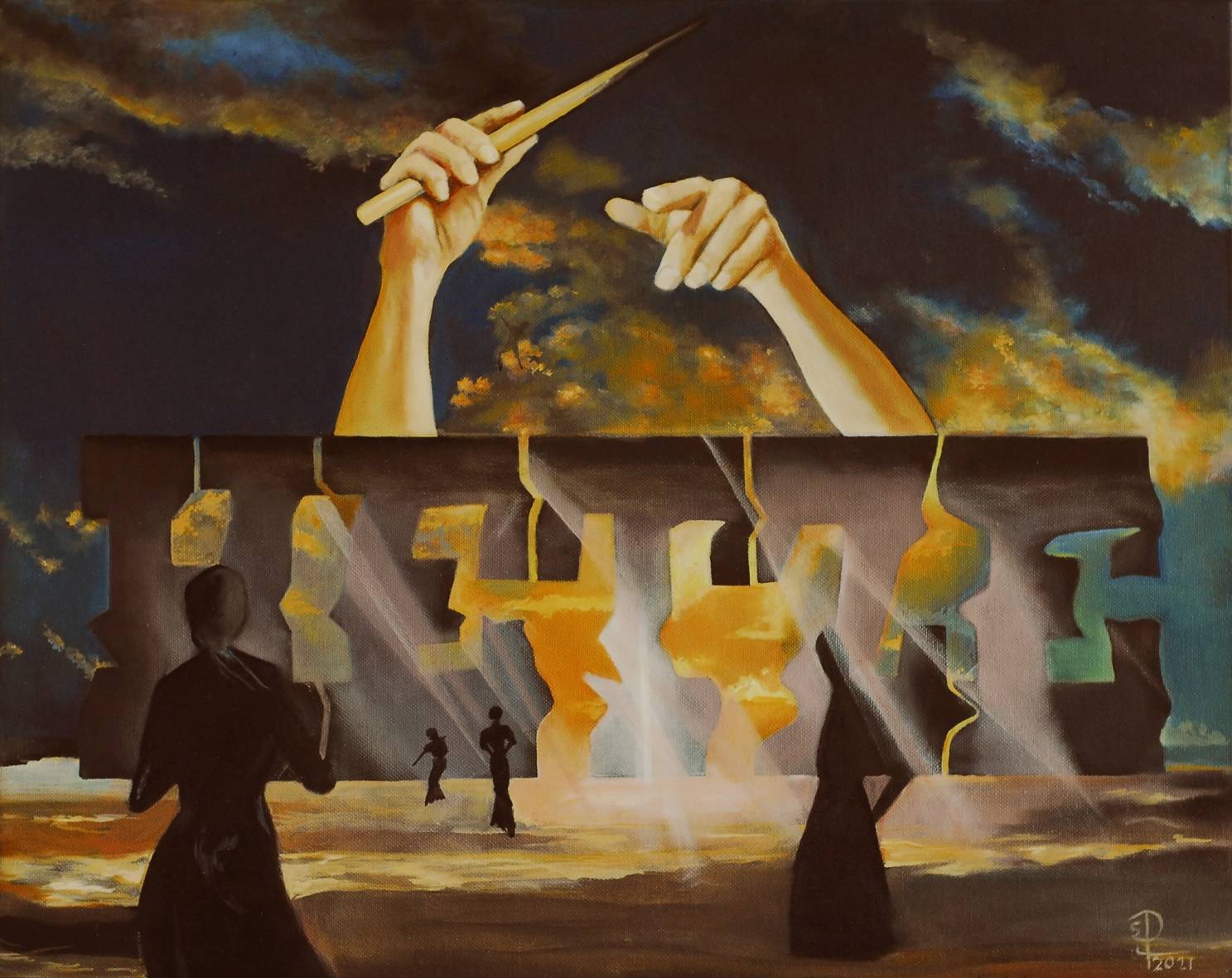 Unbekannte ließen sieben Gemälde der Künstlerin Susanne Pfefferkorn...