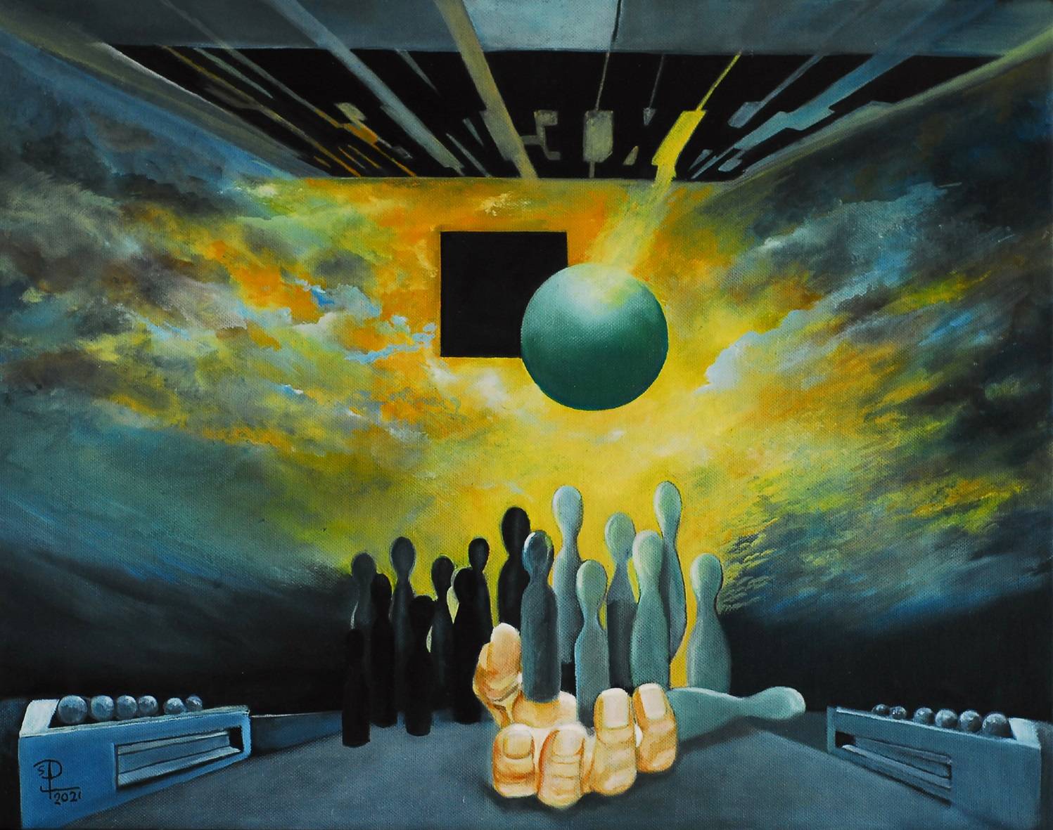 Unbekannte ließen sieben Gemälde der Künstlerin Susanne Pfefferkorn...