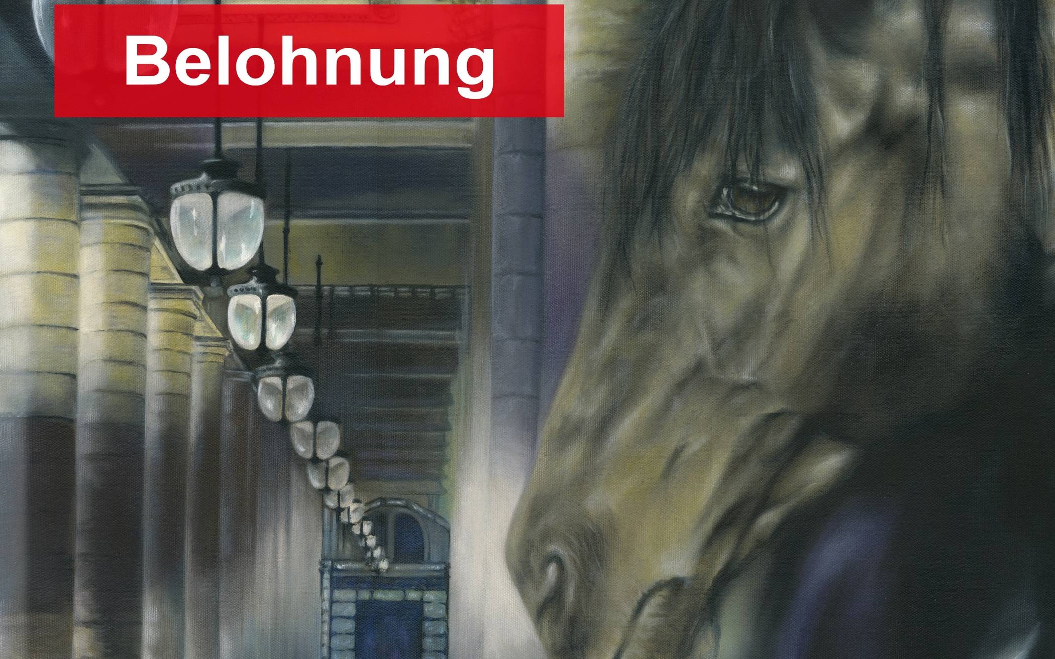 Künstlerin Susanne Pfefferkorn lobt dieses Gemälde als Belohnung für Hinweise, die...