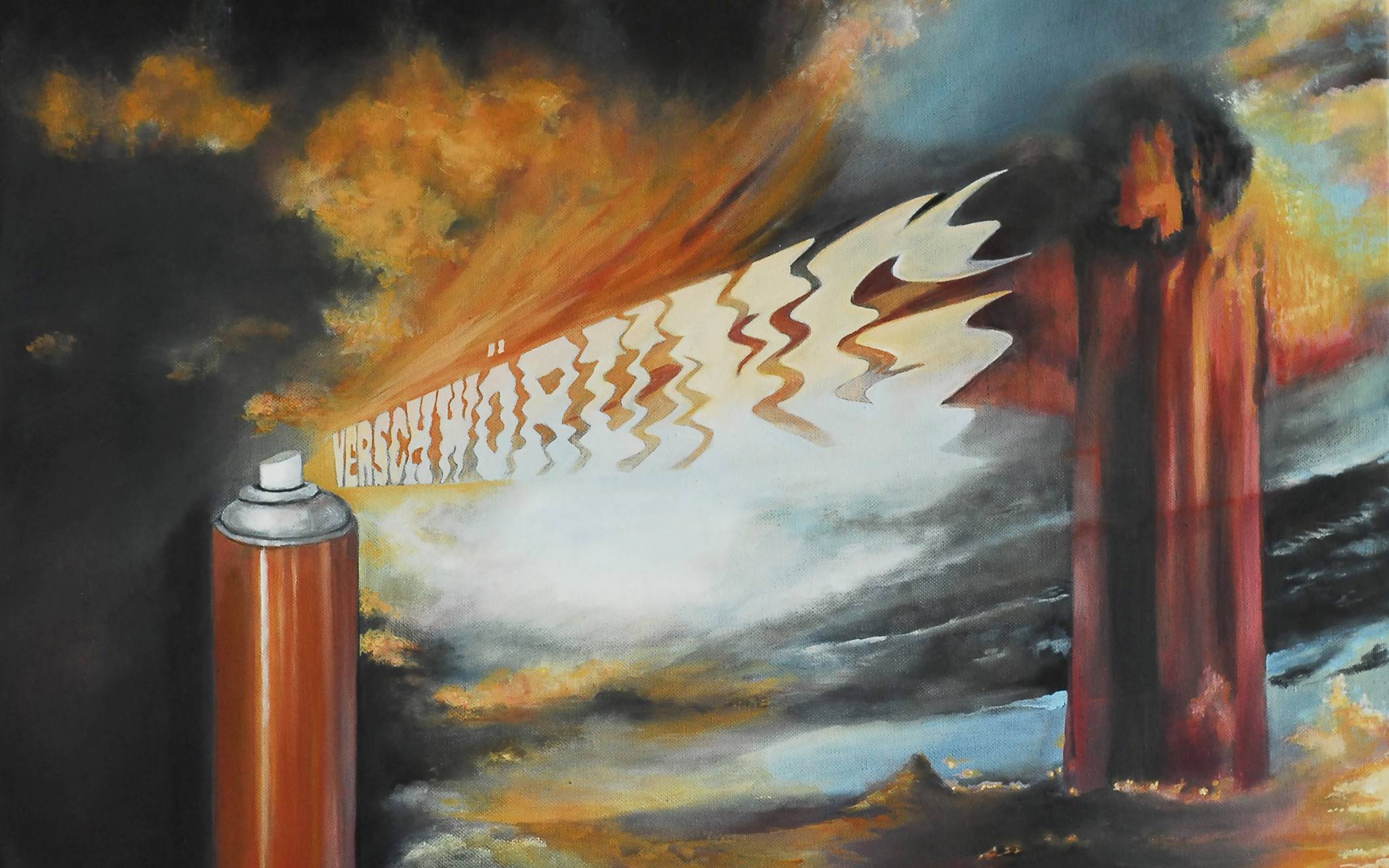 Unbekannte ließen sieben Gemälde der Künstlerin Susanne Pfefferkorn...