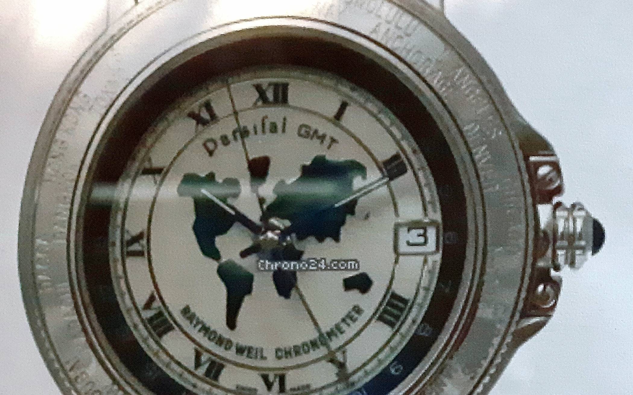 Bild der gestohlenen "Raymond Weil" Uhr.