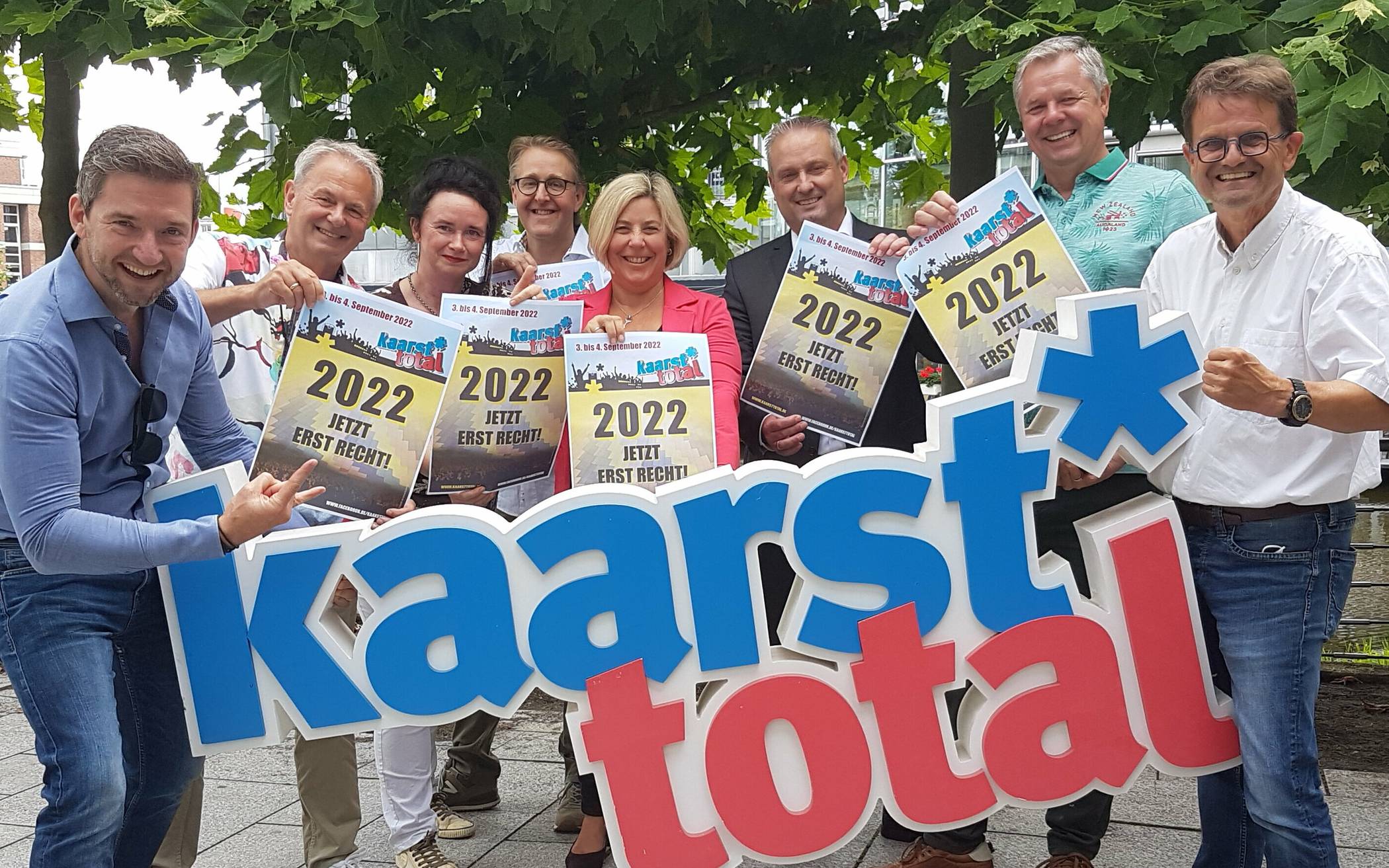  Das Orga-Team von „Kaarst total“ freut sich auf das Stadtfest 2022.  