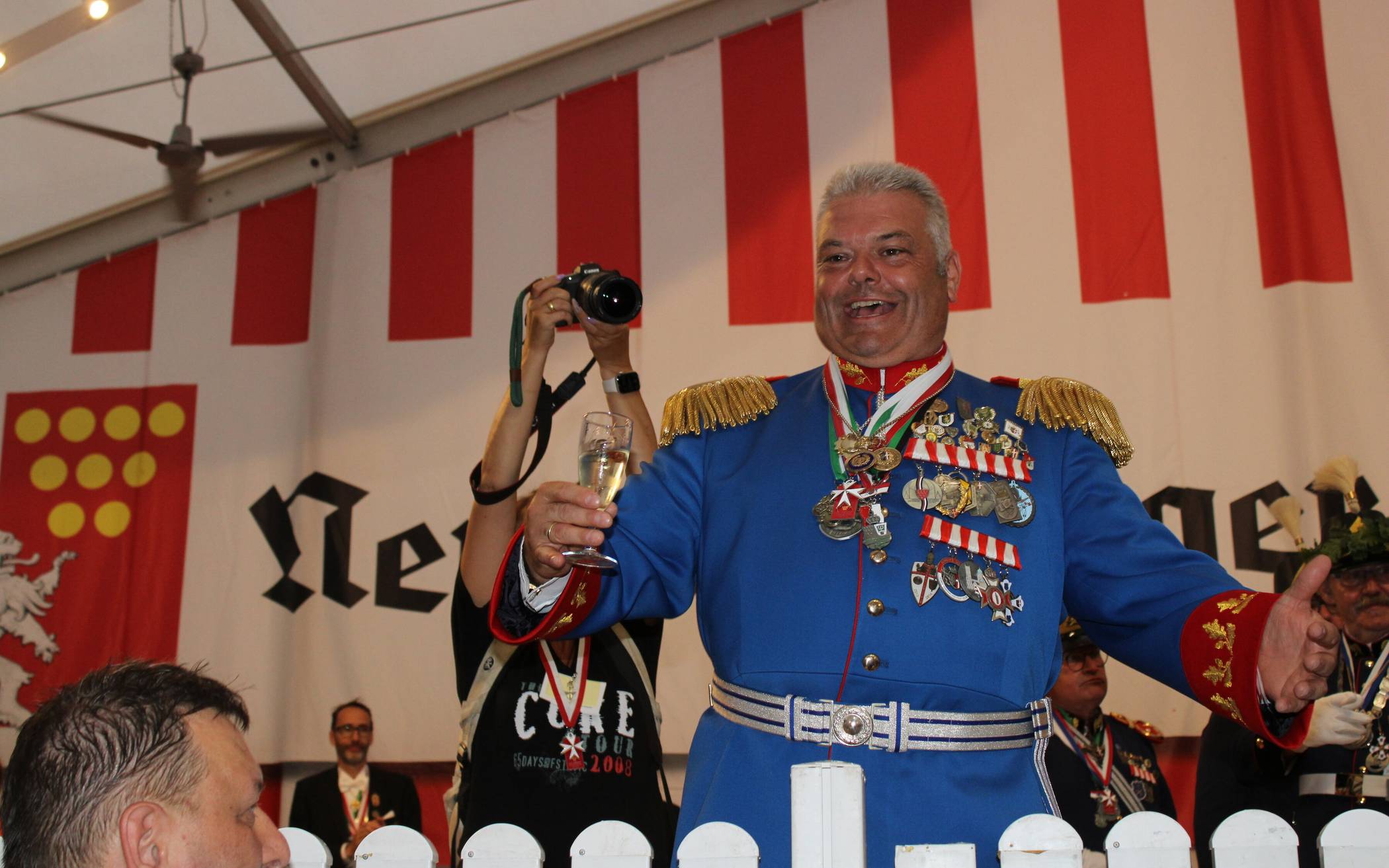 Der neue Oberst Bernd Herten freute sich über ein rundum gelungenes Schützenfest...