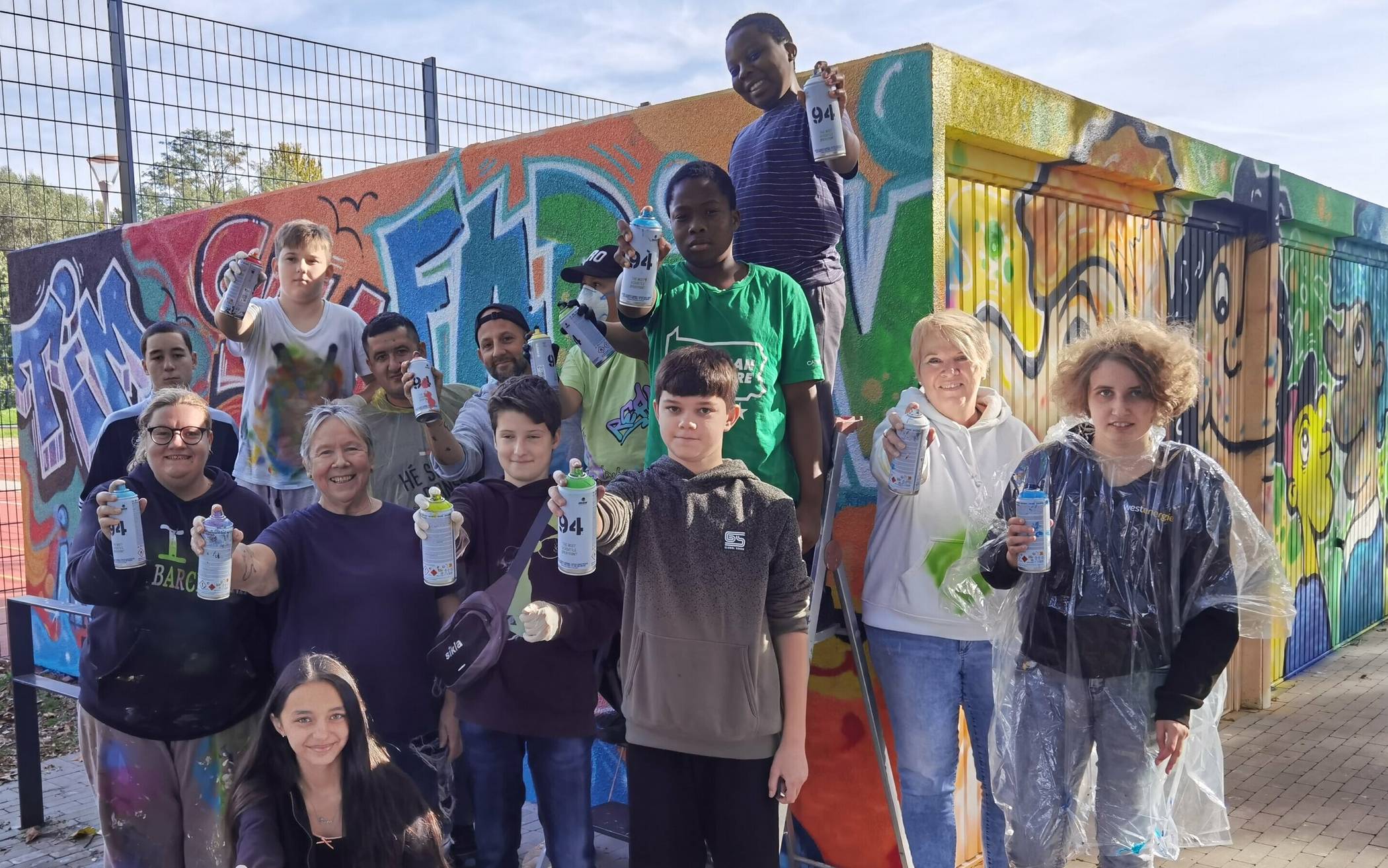Jugendliche verschönerten unter der Anleitung des