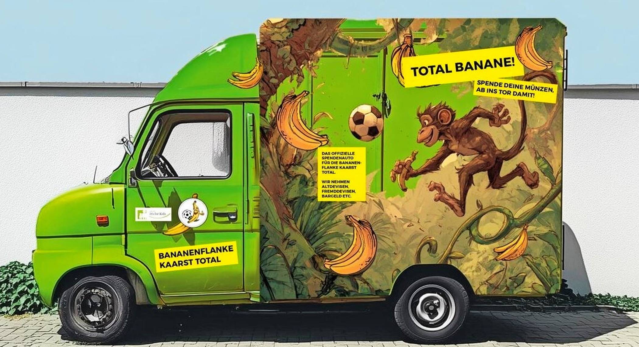 Der Wagen des integrativen Kunstcafés EinBlick