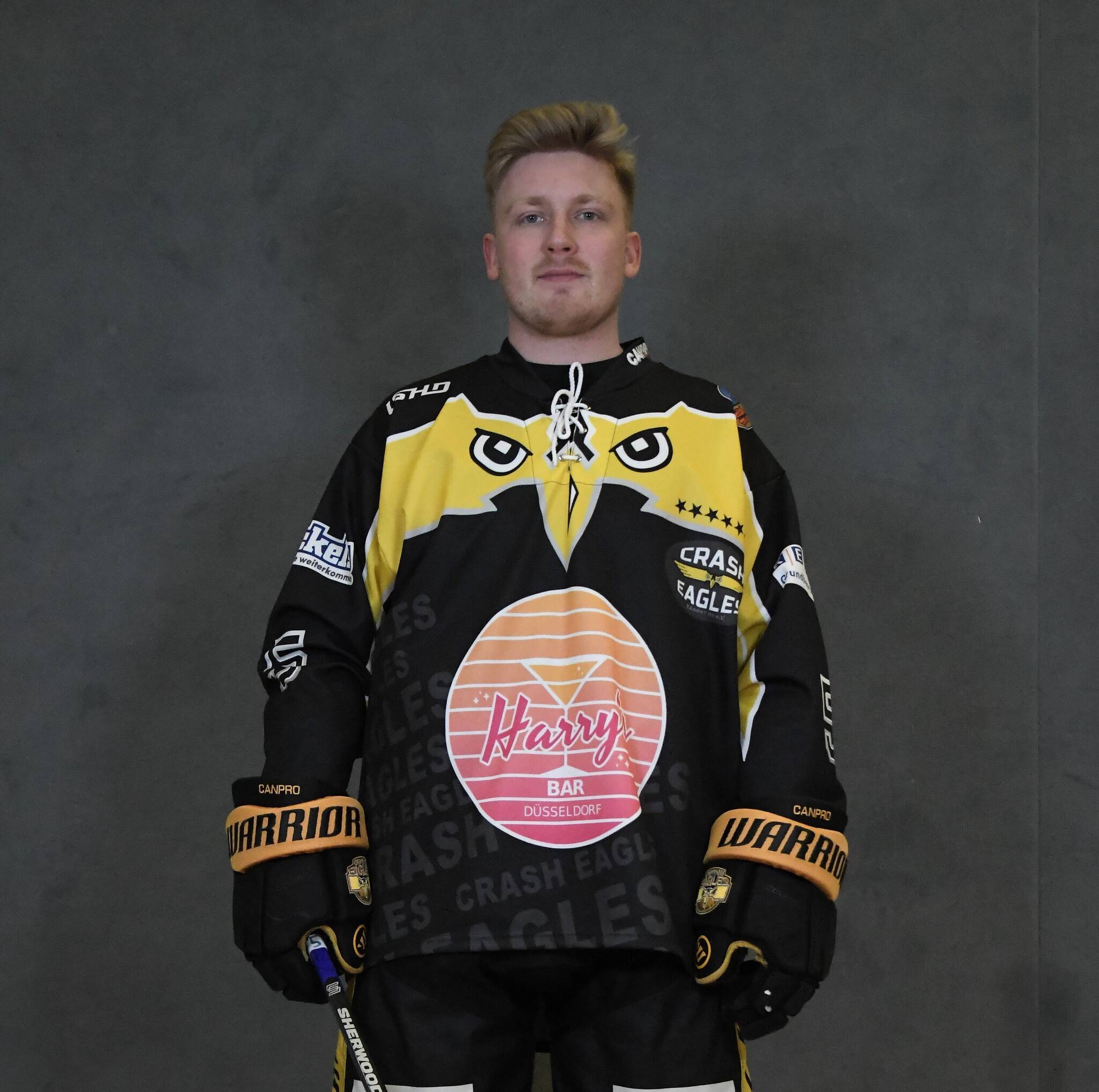 Fünf Kaarster Spieler treten bei der Europameisterschaft der Herren im Skaterhockey an: Jan Wrede, Felix Wunschech,  Max Drücker, Roman Lienaerts und Thimo Dietrich.  Foto: Crash Eagles