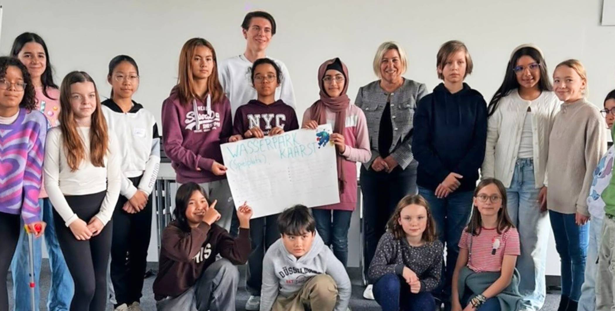 23 Kinder haben sich im Rahmen