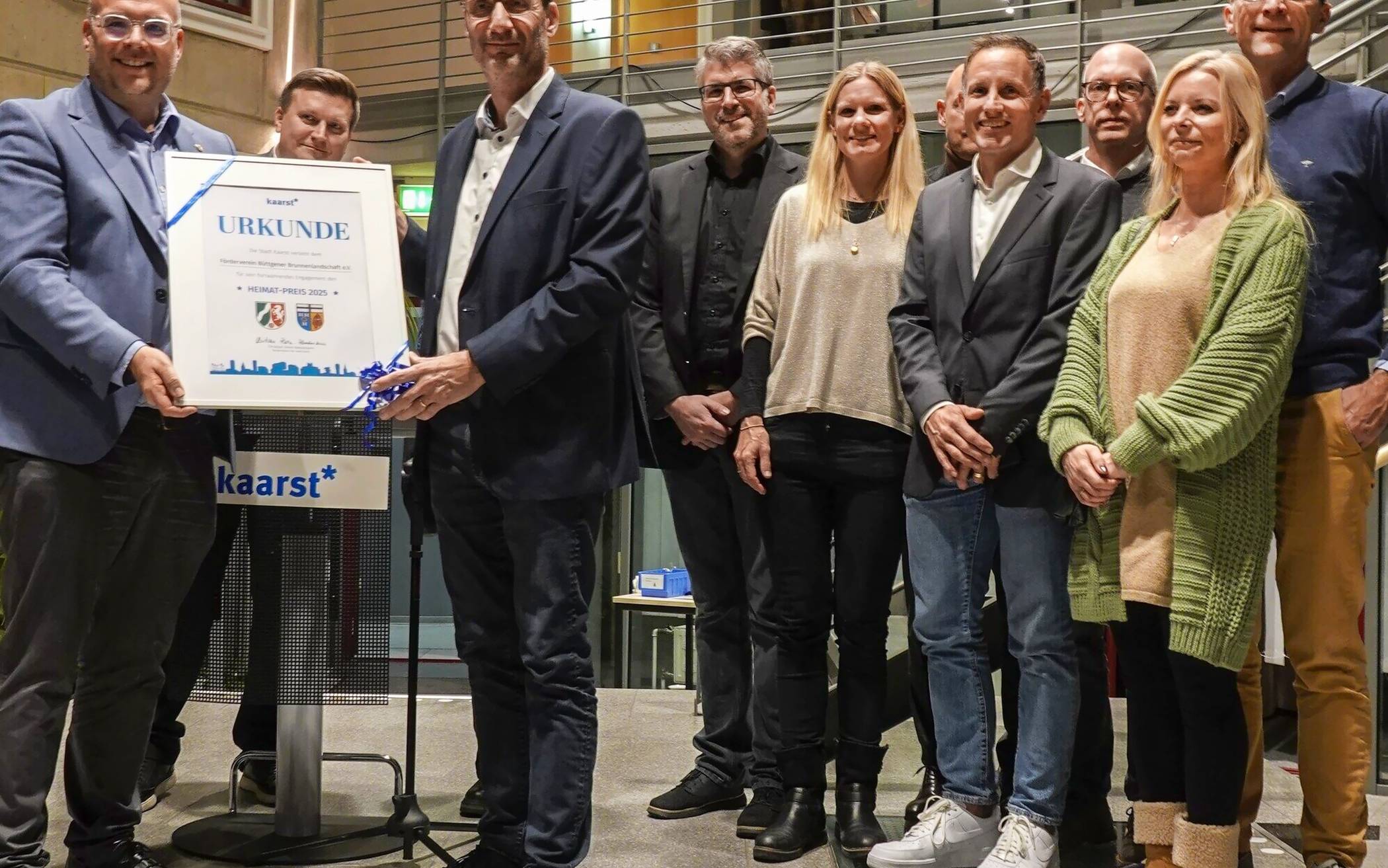  Der mit 5.000 Euro dotierte Heimatpreis geht diesmal an den Förderverein Büttgener Brunnenlandschaft.   