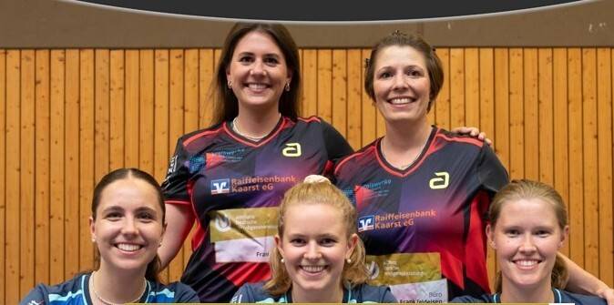 Die Tischtennis-Damen der DJK Holzbüttgen treten