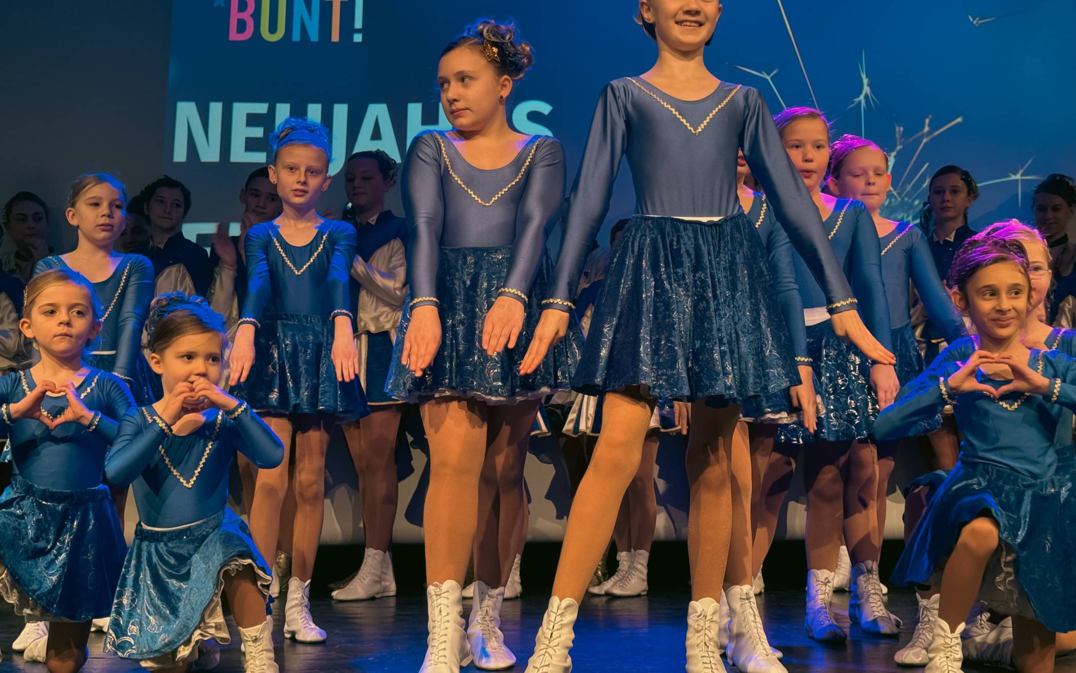 Der Auftritt der Tanzgarde der Blaue