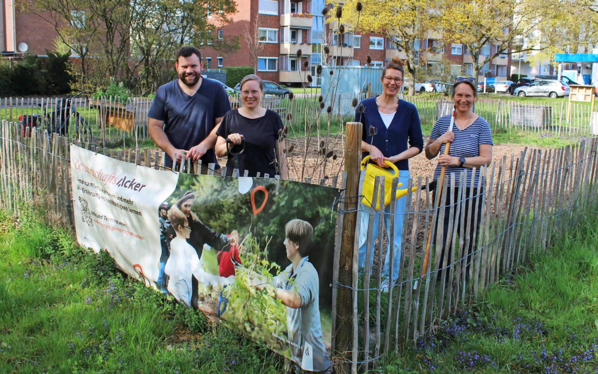 Sie „ackern“ auf dem GemeinschaftsAcker an