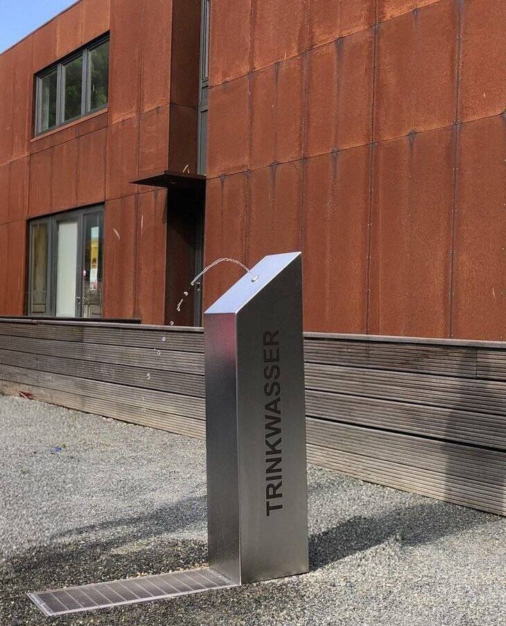 So wird der neue Trinkbrunnen vor dem Rathaus aussehen.   