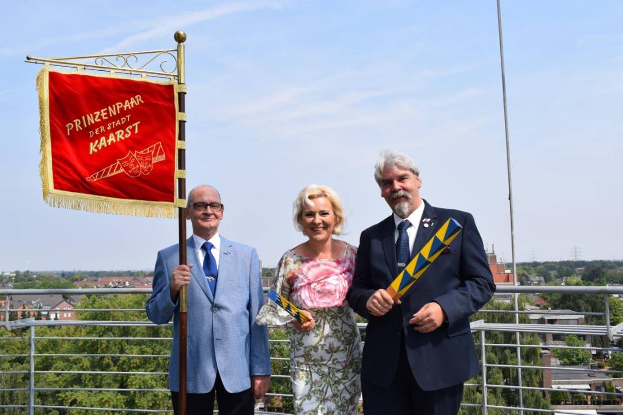  Endlich: Mit Christoph und Claudia Demuth haben die Kaarster Narren wieder ein Prinzenpaar. 