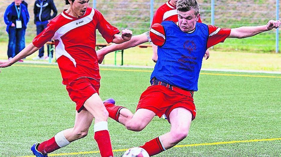  Fußball ist nur eine der vielen Sportarten, in der sich die Athleten der Special Olympics messen. 