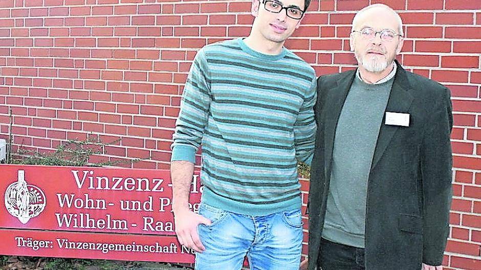  Detlef Rath hat Fatjon Kamza ein Praktikum im Vinzenz-Haus ermöglicht. 