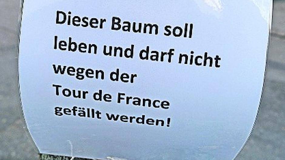 Wegen eines kranken Baumes: Tour de France Strecke in Büttgen in Gefahr