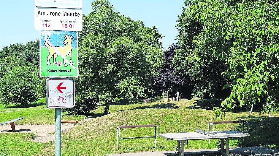  Der Spielplatz am Jröne Meerke ist immer wieder Diskussionsthema in der Lokalpolitik. Jetzt wird das Thema erst im Juni angegangen. 