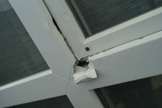  ... hielt dem Einbruchversuch stand. 