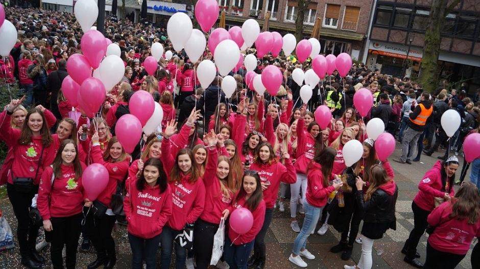 Partystimmung schon vor der Abiparade
