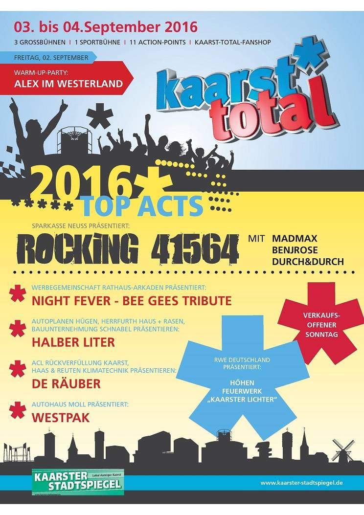 Das Kaarst-Total-Sonderheft ist da - 40 Seiten volles Programm!
