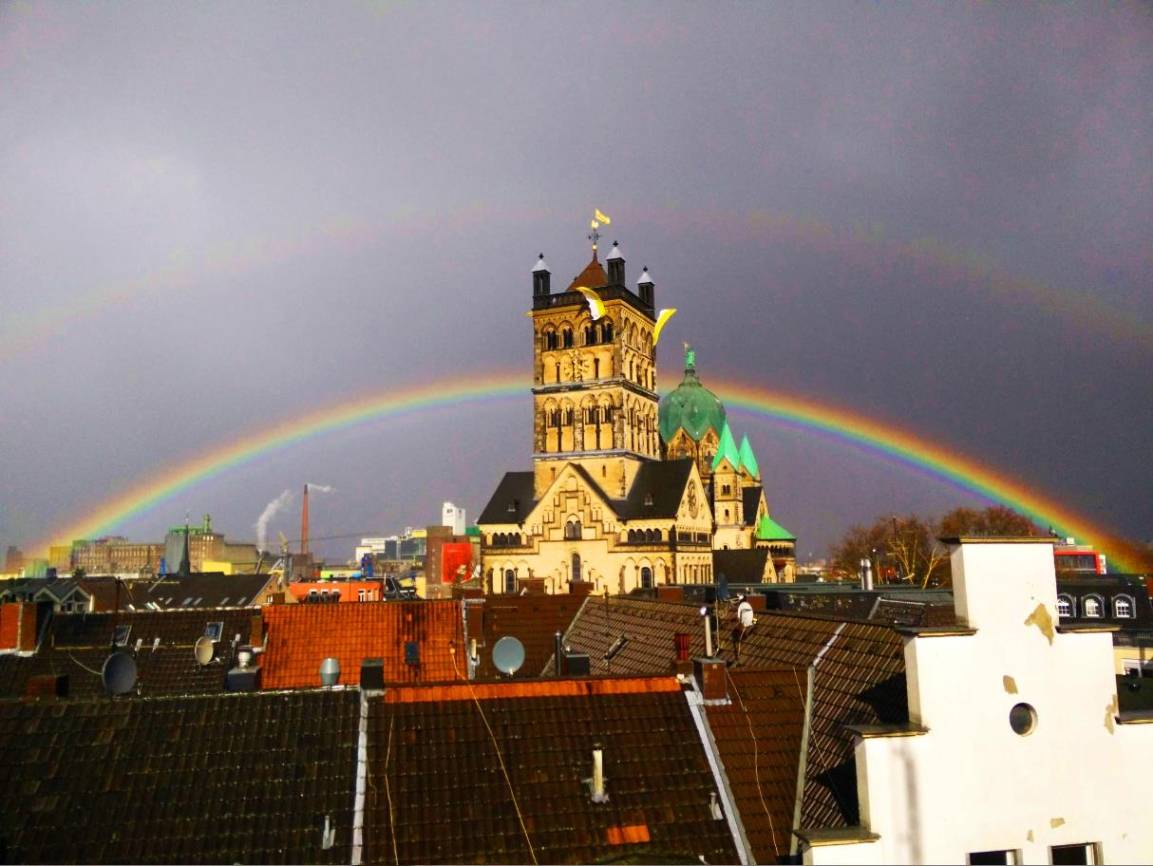 Segne uns mit milder Hand, uns're Stadt und Vaterland, Heiliger Quirinus!