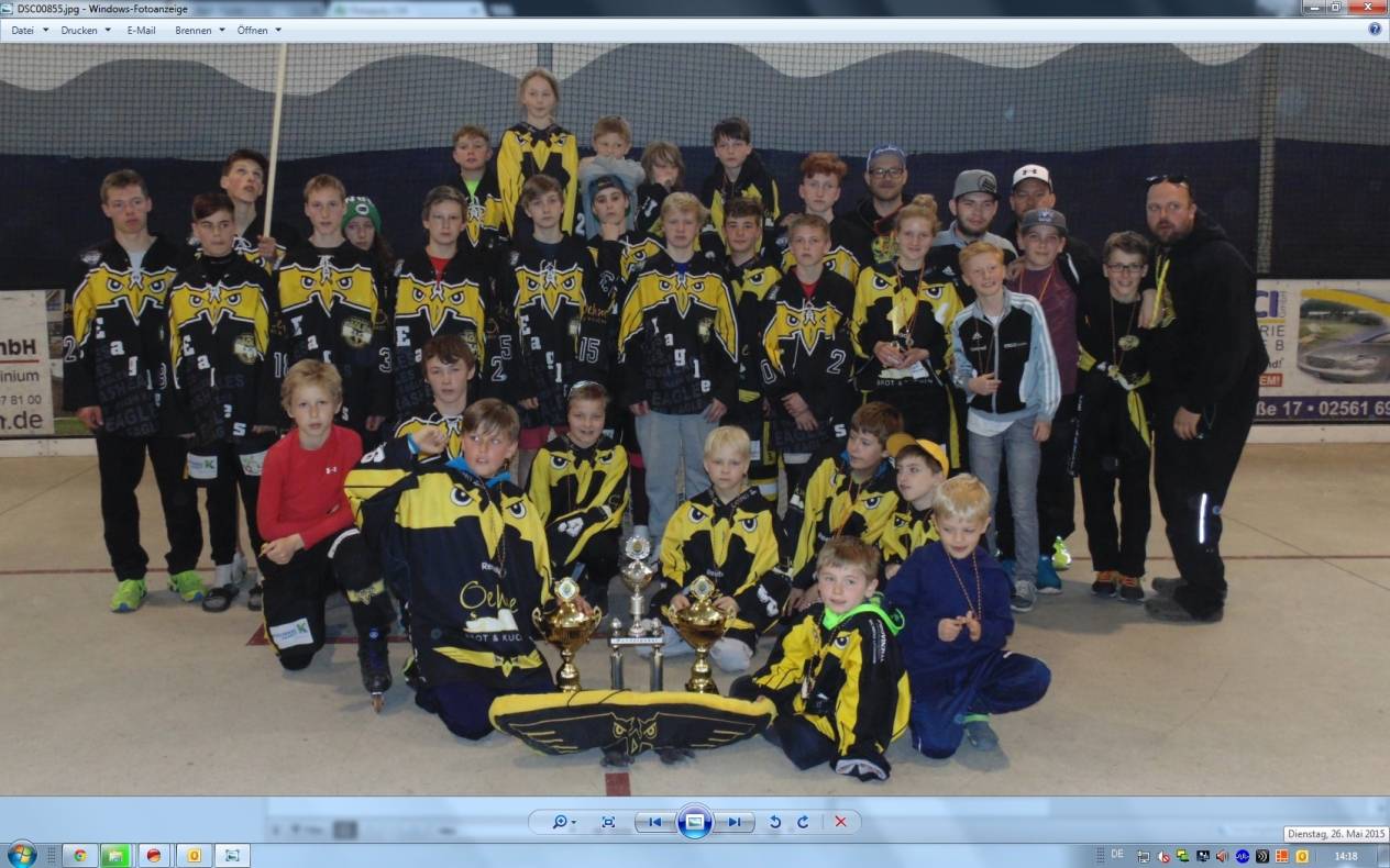  Die Jugend und die Schüler der Crash Eagles bewiesen in Ahaus ihr Können.  