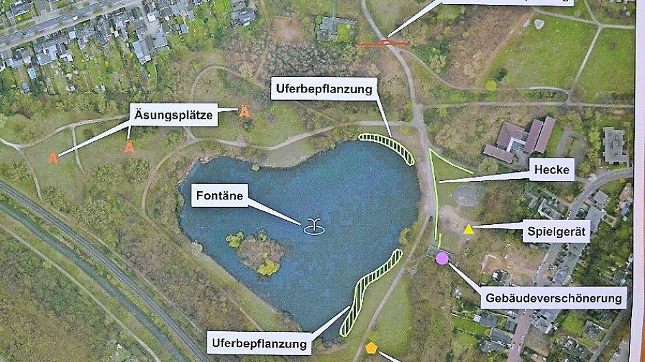  Maßnahmen auf einen Blick: So soll die Grünanlage kurzfristig wieder hergestellt werden. 