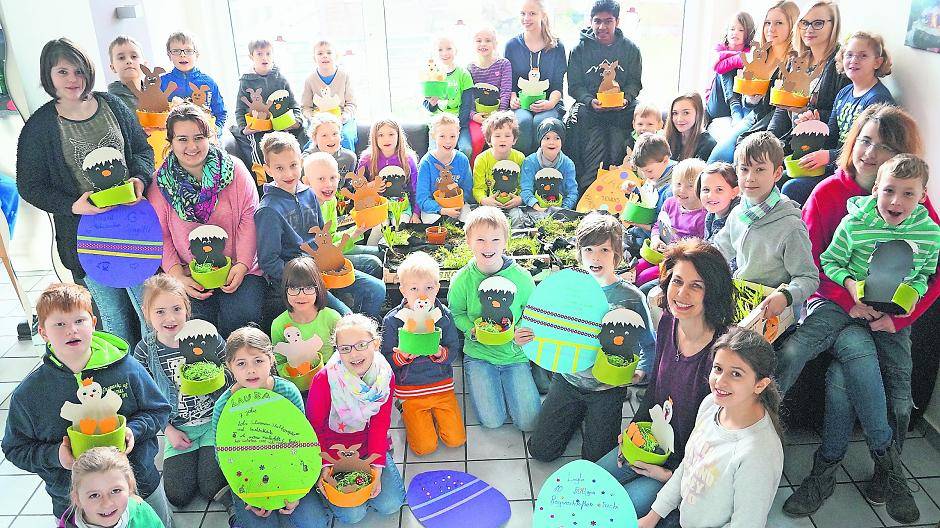  Vom Osternest bis zum Osternest-Song — für die Kids drehte sich beim Ferienprogramm des Jugendcentrums in Holzbüttgen alles um das Osterfest. 