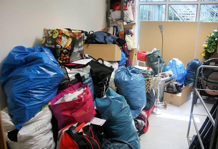 Spenden für Flüchtlinge bitte nicht mehr im Rathaus abgeben