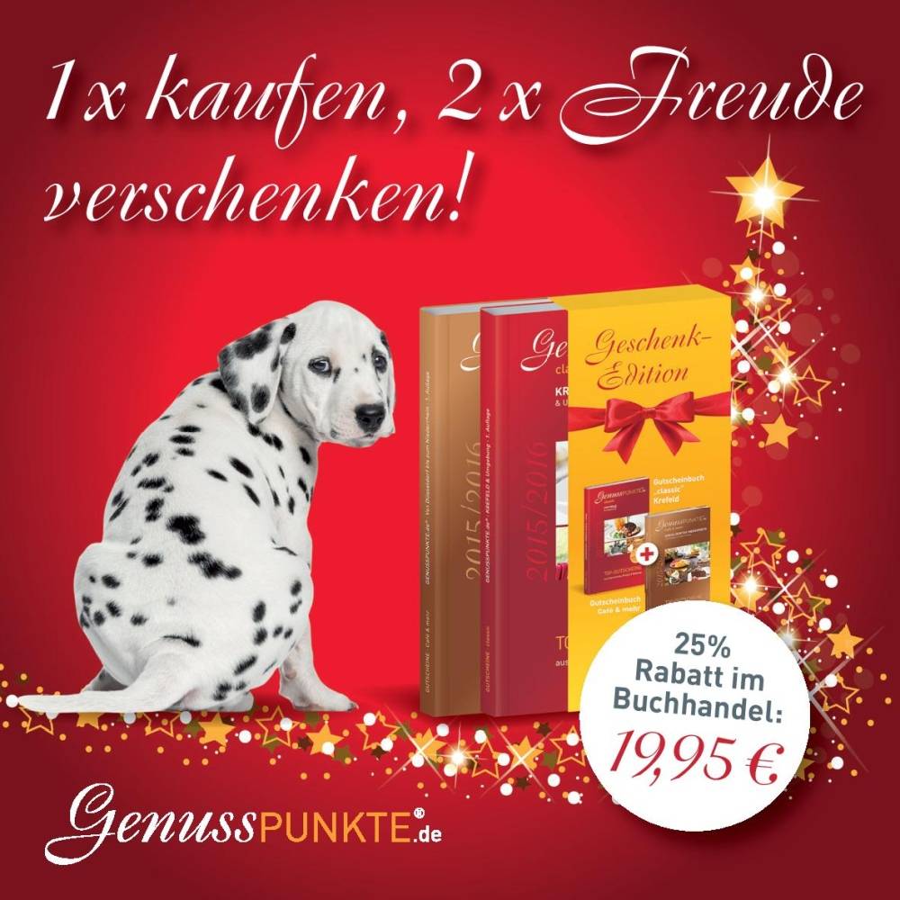 25% billiger im Rhein-Kreis Neuss: Gutscheinbuch 2016, gesehen bei…Das Gastro-,...