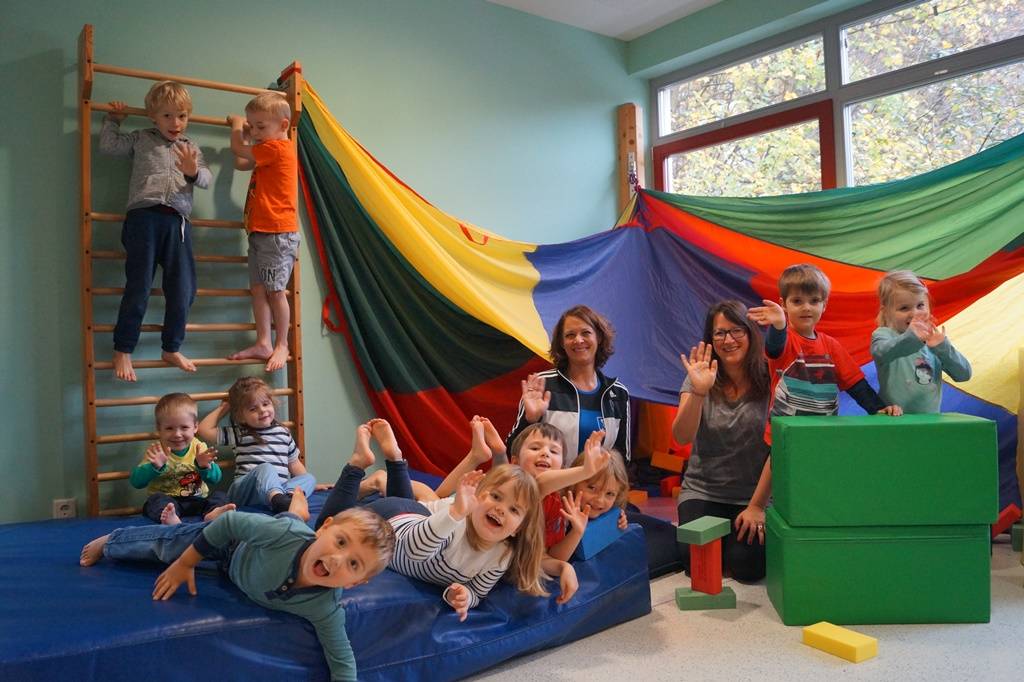 In diesem Kindergarten herrscht reichlich Bewegung!