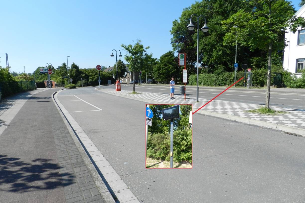 Norfer wundern sich: Infotafel auf der falschen Straßenseite?