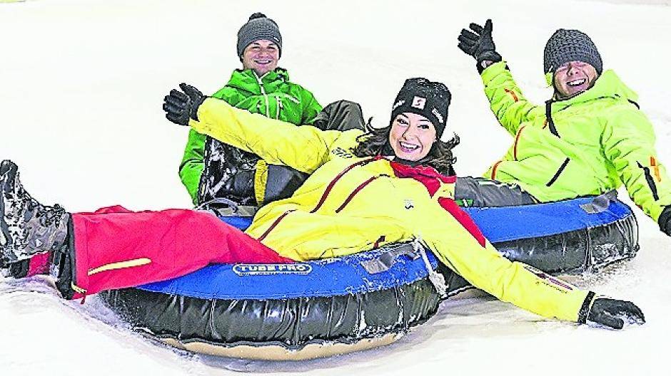  Wer kann am besten rodeln? Der Spaß steht im Vordergrund! 