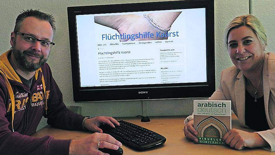  Thomas Mielke und Uschi Baum haben die Homepage der Flüchtlingshilfe Kaarst konzipiert. 
