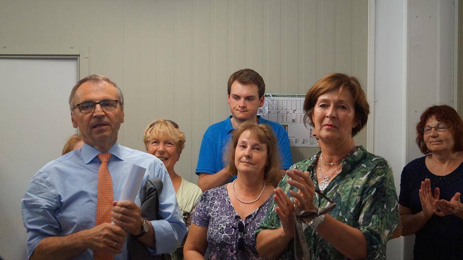 Bürgermeister Franz-Josef Moormann und die Vorsitzende des Sozialausschusses Anneli...