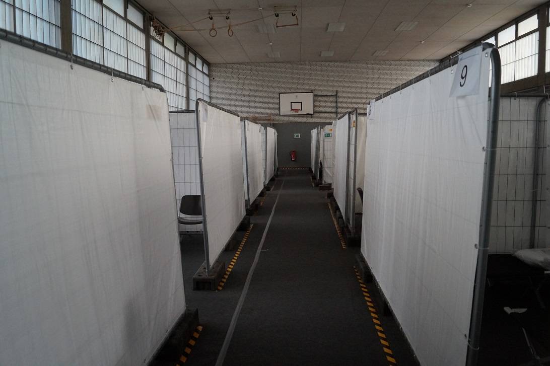 Sporthalle Stakerseite wird zur Notunterkunft für Flüchtlinge