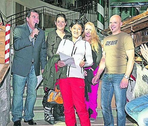  Frauen: 1. Sina Heinrich (Zeit= 18,88 Sekunden), 2. Johanna Görgemanns, 3. Kim Hansen 