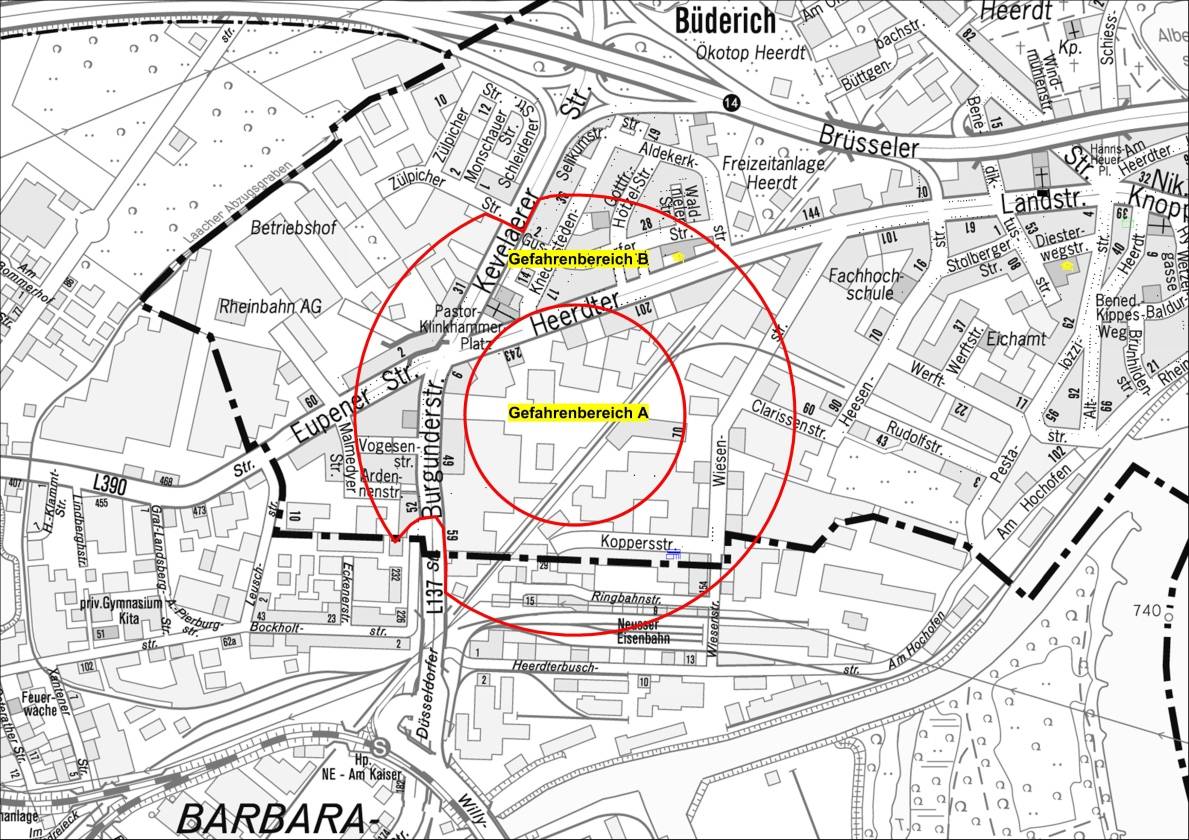 Straßen auf Neusser Stadtgebiet teilweise abgesperrt