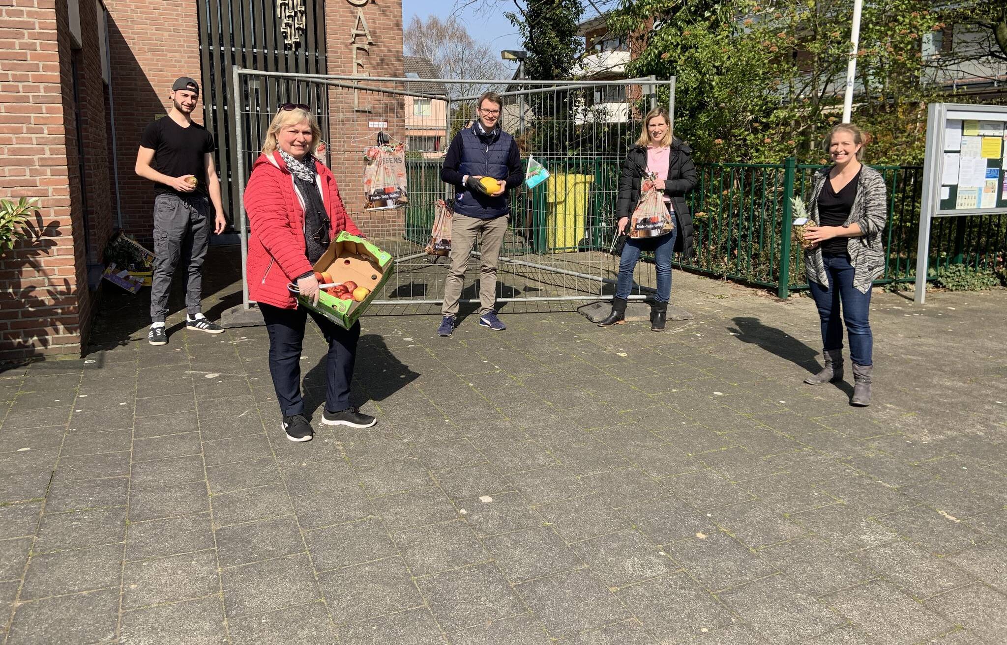 Das Team in Derikum (v.l.): Kevin