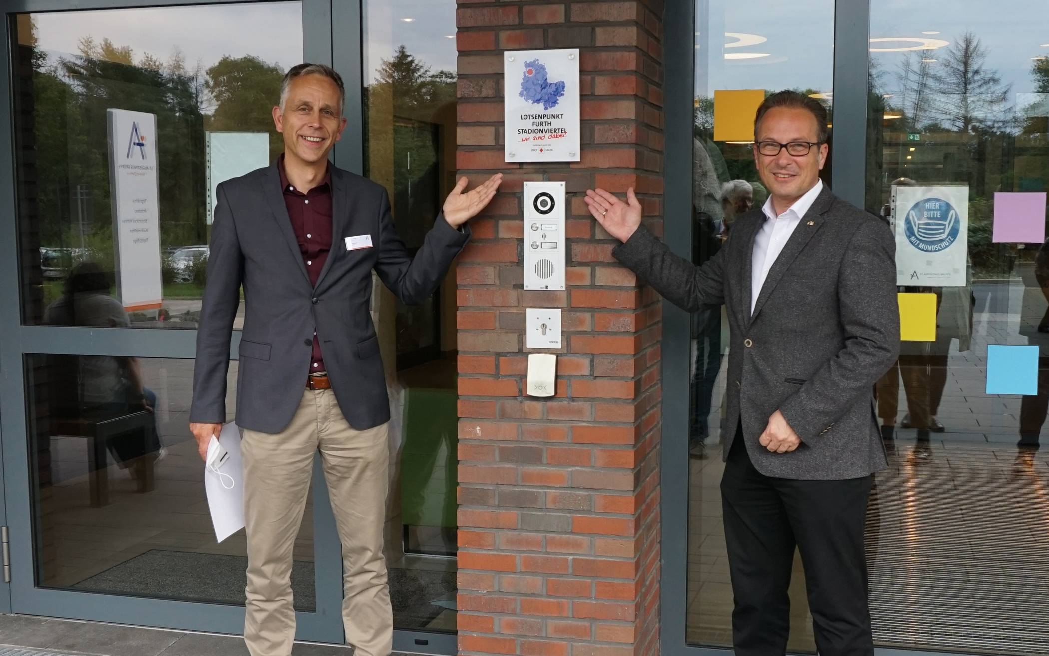 Freuen sich über den neuen Lotsenpunkt