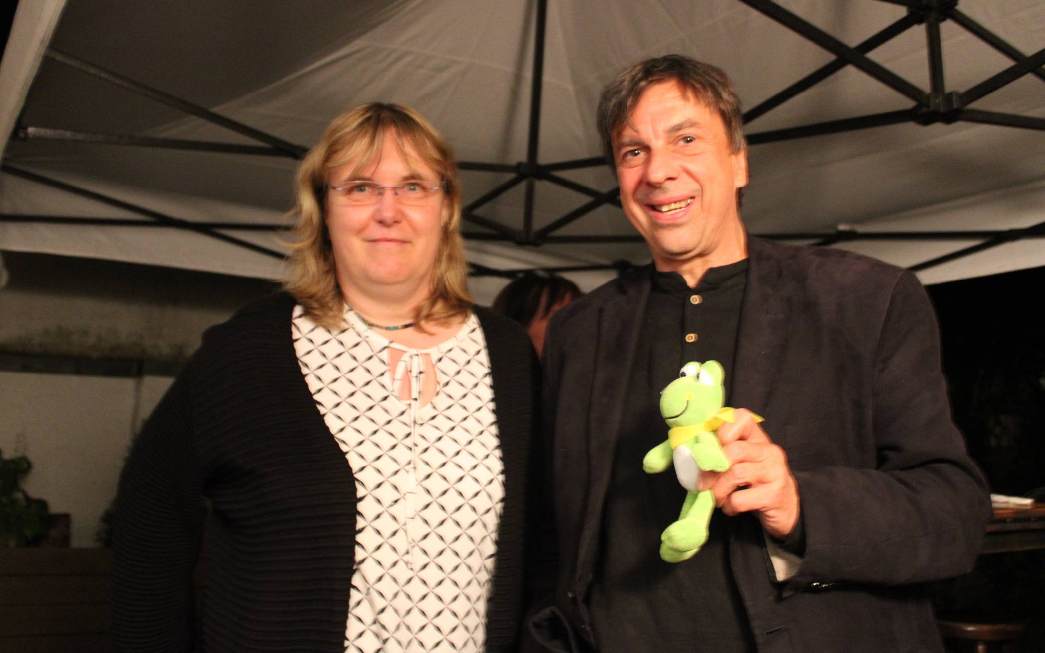 Susanne Benary und Michael Klinkicht (Grüne) sind zufrieden: Ein Sitz mehr im Stadtrat...